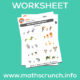 Circle the smallest animal - Worksheet for kids