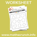 Tracing shapes worksheet for kids