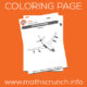 Airplane Coloring Page Worksheet for Kids