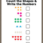 Math Worksheet - Counting Shapes