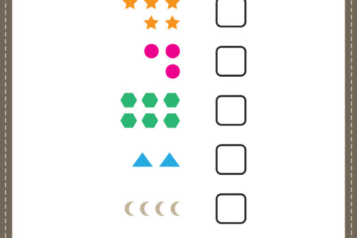 Math Worksheet - Counting Shapes