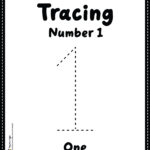 Tracing Number 1 Worksheet