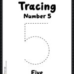 Tracing Number 5 Worksheet