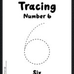 Tracing Number 6 Worksheet