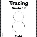 Tracing Number 8 Worksheet