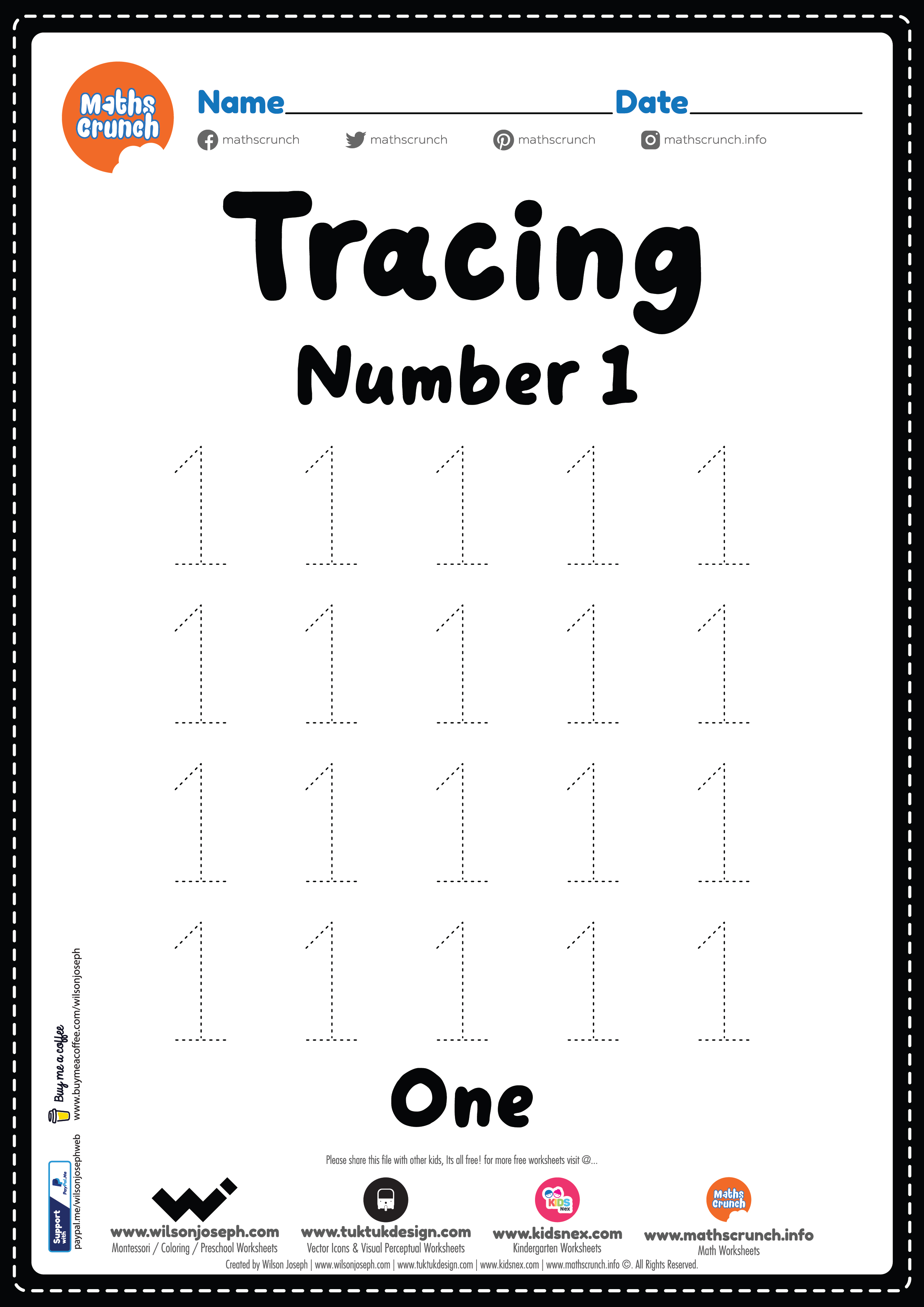 Tracing Number 1