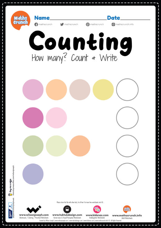 Count and Write Worksheet