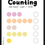 Math Worksheet, Counting Colors