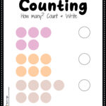 Number Worksheet, Counting Colors